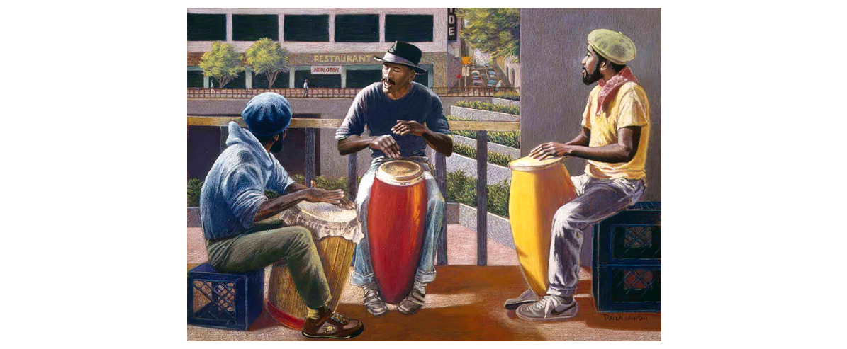 San Francisco Drummers - Fine Art Giclée